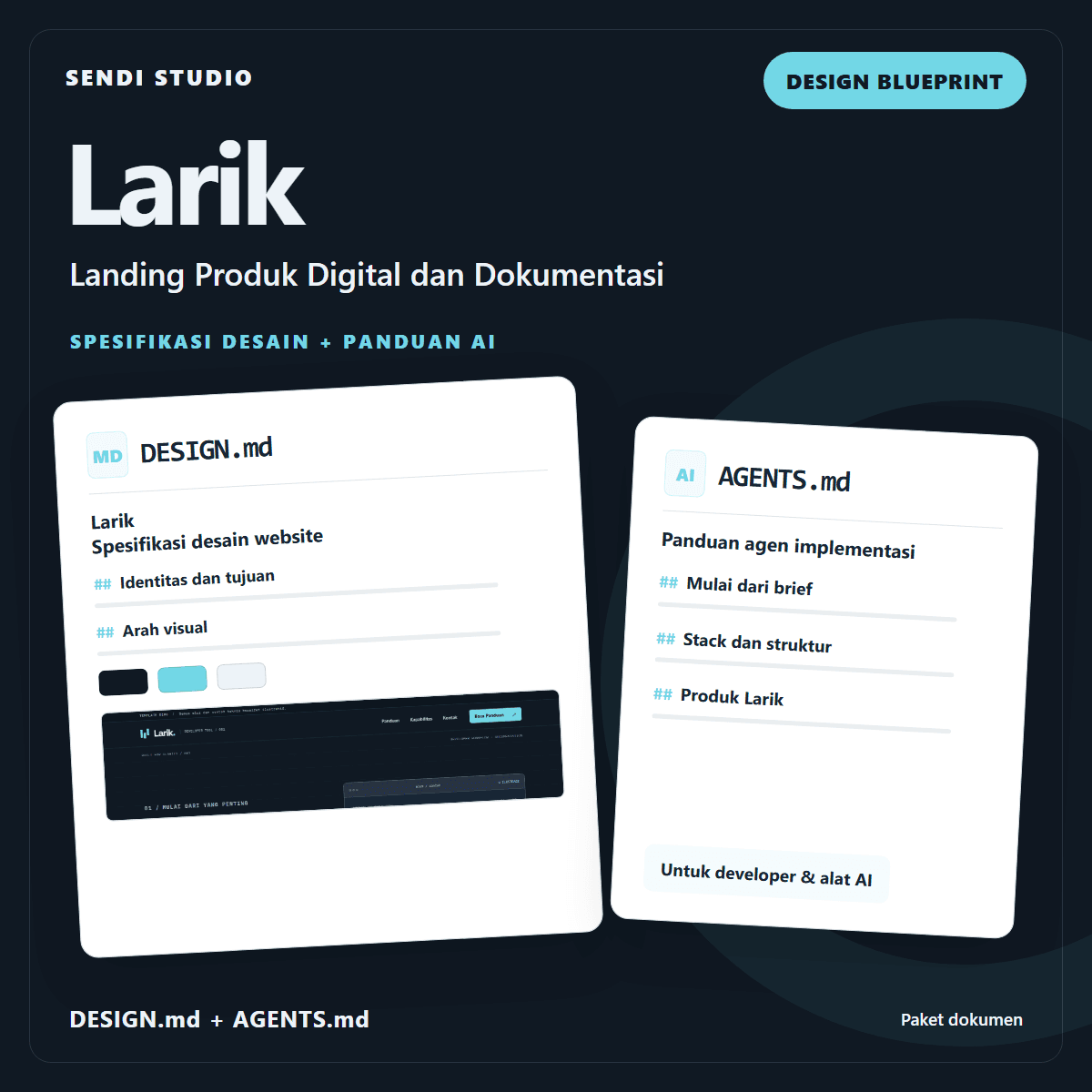 Larik — Digital Product Website Blueprint