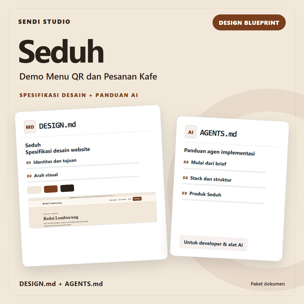 Seduh — Cafe QR Menu App Demo Blueprint
