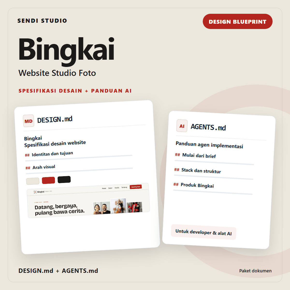 Bingkai — Photo Studio Website Blueprint